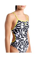 Arena Open Your Eyes Swimsuit Lace Back Kadın Yüzücü Mayosu 008158503