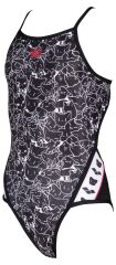 G B/W KITTIES JR SUPER FLY BACK ONE PİECE ARENA KIZ ÇOCUK MAYOSU