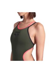 One Double Cross Back One Piece Kadın Yeşil Yüzücü Mayosu 004732355