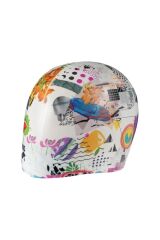 HD Swim Cap Collage Çok Renkli Yüzücü Bone 005572252