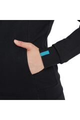 Team Hooded Jacket Panel Kadın Siyah Günlük Stil Ceket 004895500