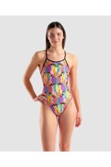 WOMEN'S TROPICAL DELIGHT SWIMSUIT TIE BACK 34