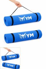 PİLATES  VE SPORCU MATI (180*60) MAVİ RENK