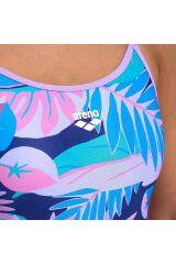 Tropic Swimsuit Lace Back Kadın Mor Yüzücü Mayosu 005933970 36