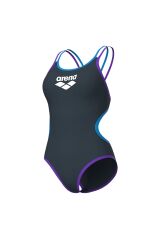 One Double Cross Back One Piece Kadın Gri Yüzücü Mayosu 004732598