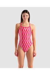WOMEN'S RIPPLE PRINT SWIMSUIT CHALLENGE BACK 34