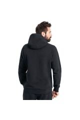 Team Hooded Sweat Panel Erkek Siyah Günlük Stil Sweatshirt 004904500