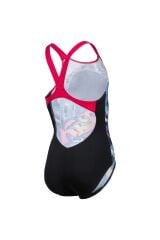 Gırl's Swımsuıt V Back Placement Kız Cocuk Mayosu