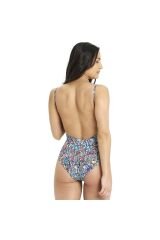 Swimsuit U Back Allover Kadın Çok Renkli Yüzücü Mayosu 005174200