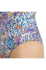 Swimsuit U Back Allover Kadın Çok Renkli Yüzücü Mayosu 005174200