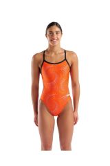 W FIREFLOW SWIMSUIT CHALLANGE BACK BLACK ORANGE kadın mayosu 36