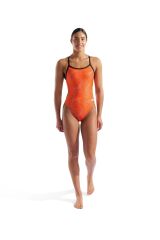 W FIREFLOW SWIMSUIT CHALLANGE BACK BLACK ORANGE kadın mayosu 40