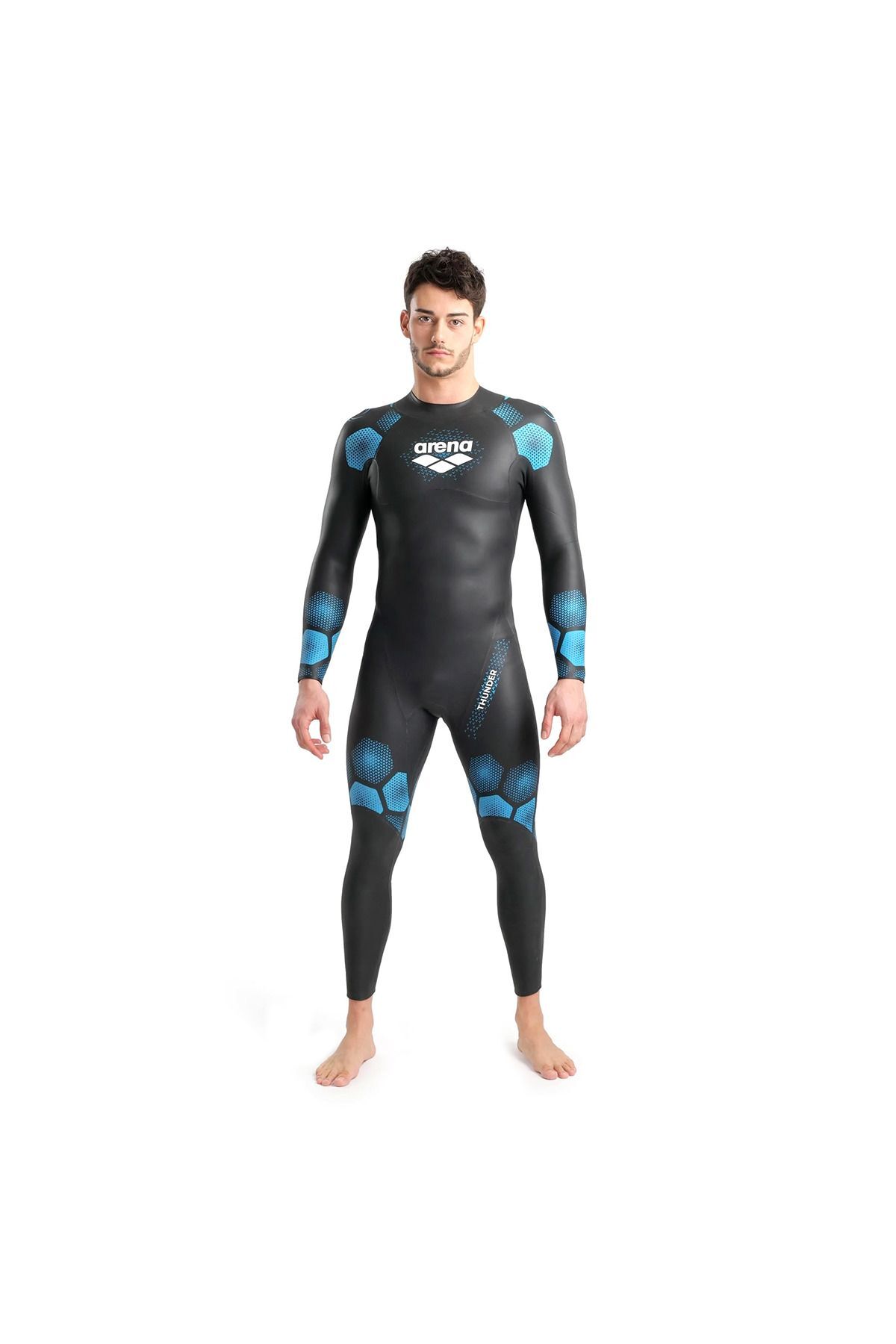 Powerskin Thunder Wetsuit Erkek Siyah Yarış Mayosu 005631510