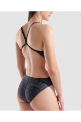 W SNAKE SKIN SWIMSUIT CHALLENGE/BLACK 36