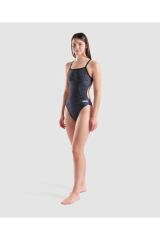 W SNAKE SKIN SWIMSUIT CHALLENGE/BLACK 38