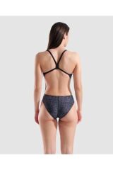 W SNAKE SKIN SWIMSUIT CHALLENGE/BLACK 38