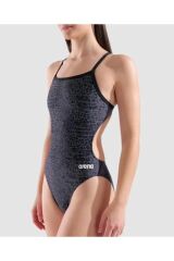 W SNAKE SKIN SWIMSUIT CHALLENGE/BLACK 34