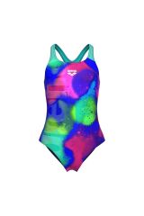 Spray Paint Swim Pro Back Çocuk Lacivert Yüzücü Mayosu 010286740 14-15 YAŞ