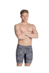 MEN'S ARENA OVERVIEW SWIM JAMMER BLACK WHITE MULTI
