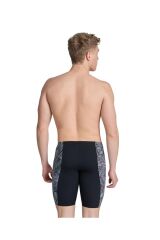 MEN'S ARENA OVERVIEW SWIM JAMMER BLACK WHITE MULTI