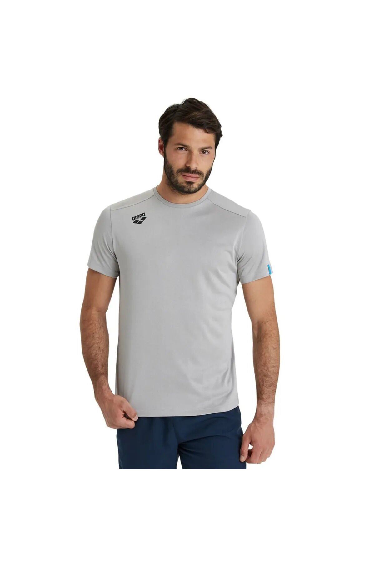 Team Solid Unisex Gri Günlük Stil Tişört PERFORMANS 2XL