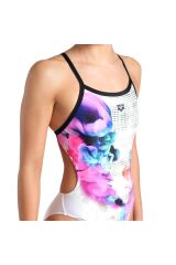 Airbrush Swimsuit Challenge Back Kadın Siyah Yüzücü Mayosu 007912510
