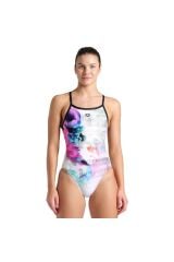 Airbrush Swimsuit Challenge Back Kadın Siyah Yüzücü Mayosu 007912510