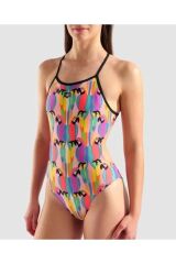 WOMEN'S TROPICAL DELIGHT SWIMSUIT TIE BACK