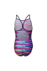 Racing Stripe Swimsuit Lightdrop Back Çocuk Çok Renkli Yüzücü Mayosu 009006570