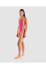 WOMEN'S RIPPLE PRINT SWIMSUIT CHALLENGE BACK