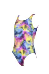 GIRLS' SWIMSUIT U BARENA BACK ALLOVER KIZ COCUK YÜZÜCÜ MAYOSU