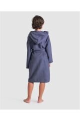 ZEAL JR ROBE/NAVY-WHITE ÇOCUK BORNOZU