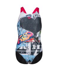 GIRL'S SWIMSUIT V BACK PLACEMENT KIZ COCUK MAYOSU