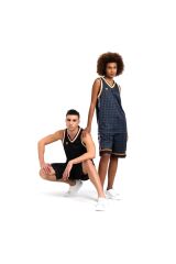 50th Tank Top Mesh Reversible Unisex Siyah Günlük Stil T-shirt 006219131