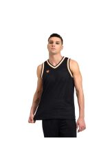 50th Tank Top Mesh Reversible Unisex Siyah Günlük Stil T-shirt 006219131
