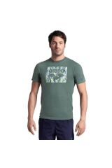 Solid Cotton Erkek Gri Günlük Stil T-Shirt 006390600