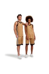 50th Bermuda Mesh Unisex Sarı Günlük Stil Şort 006454313