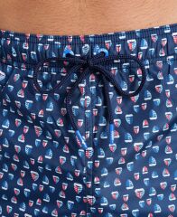 Arena Beach Short Allover Navy Multı Erkek Deniz Şortu Lacivert