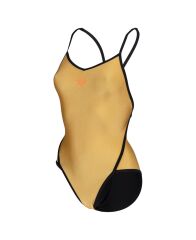 Arena Womens 50th Gold Swimsuit Diamond Back Kadın Yüzücü Mayosu