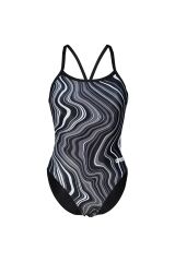 Arena Yüzücü Mayosu Women's Swımsuıt Challenge Back Marbled