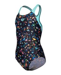 GIRL'S ARENA CONFETTI SWIMSUIT SWIM PRO BACK  KIZ ÇOCUK YÜZÜCÜ MAYOSU