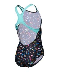 GIRL'S ARENA CONFETTI SWIMSUIT SWIM PRO BACK  KIZ ÇOCUK YÜZÜCÜ MAYOSU