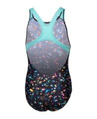 GIRL'S ARENA CONFETTI SWIMSUIT SWIM PRO BACK  KIZ ÇOCUK YÜZÜCÜ MAYOSU