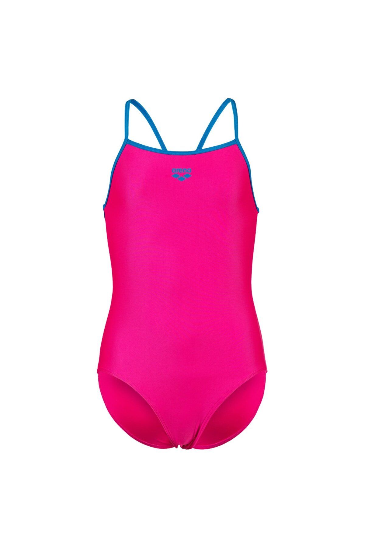 Girl's Swimsuit Light Drop Solid Çocuk Mayo Pembe