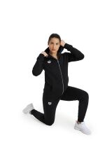 Team Hooded Jacket Panel Kadın Siyah Günlük Stil Ceket 004895500 XS