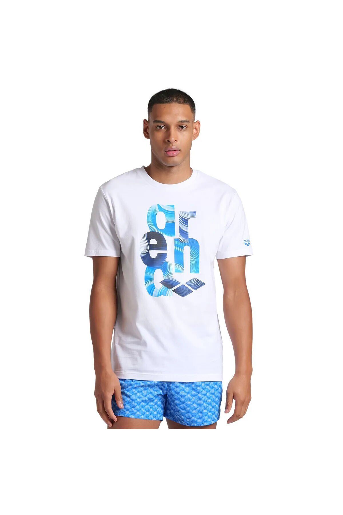 Water Prints Erkek Beyaz Günlük Stil T-Shirt 009406100