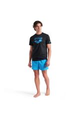 Water Prints Erkek Siyah Günlük Stil T-Shirt 009403500