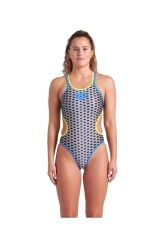 W Arena One Scale Double Cross Back SWIMSUIT KADIN YÜZÜCÜ MAYOSU