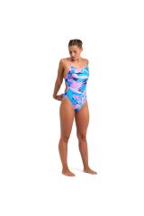Tropic Swimsuit Lace Back Kadın Mor Yüzücü Mayosu 005933970 40