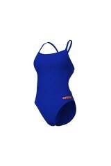 WOMEN'S TEAM SWIMSUIT CHALLENGE SOLID NEON BLUE-TEAM ORANGE 36